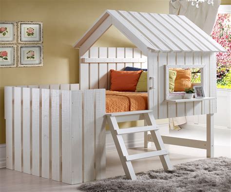 Now two kids can share the space, and the kid on top doesn't have to worry about a long drop to the floo… Donco Kids Cabana Twin Low Loft Bed & Reviews | Wayfair