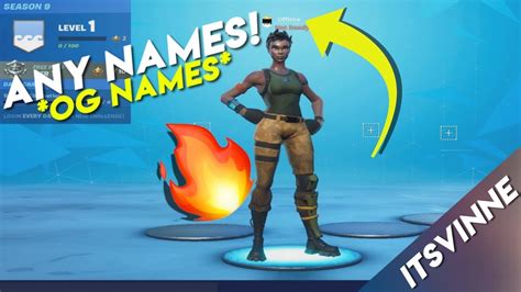 How To Get Any Name In Fortnite Og Names Youtube