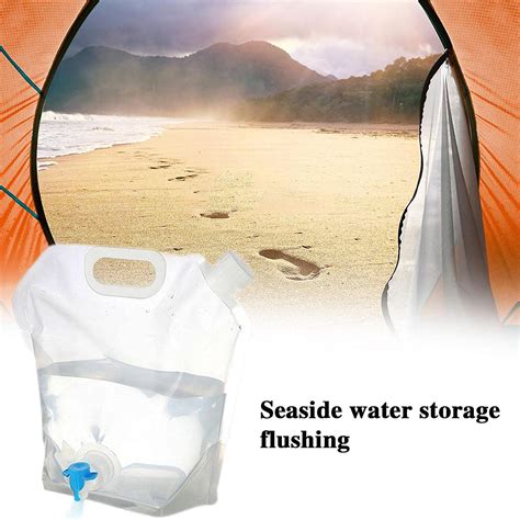 2pcs Outdoor Water Storage Bag Outdoor Folding Water Bag Car Water