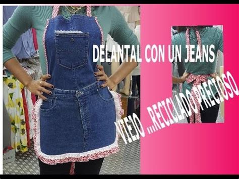 Como ves, esta entrada sobre cómo hacer delantal de cocina ha sido bastante sencilla y no requiere que seas una experta usando una máquina de coser ya podrás hacer de todo en tu cocina, pues aunque termines por gastar con el tiempo tu delantal ya sabes cómo hacer delantal de cocina y. Como hacer un delantal con un Jeans viejo DIY - YouTube