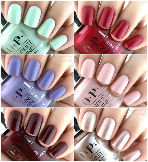 OPI Infinite Shine 2017 Iconic Shades Swatches Foundation Colors Dupes