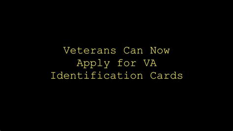 Bonus Episode 0002 Veterans Can Now Apply For Va Identification Cards