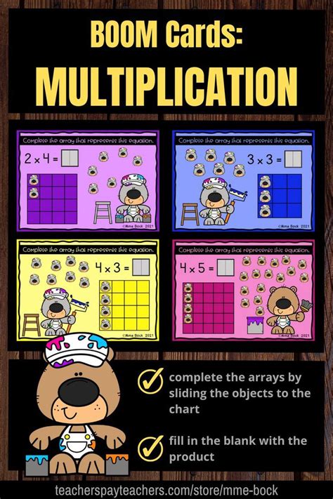 Multiplication Array Cards
