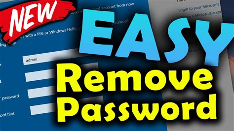 How To Remove Password From Windows 10 Easy Youtube