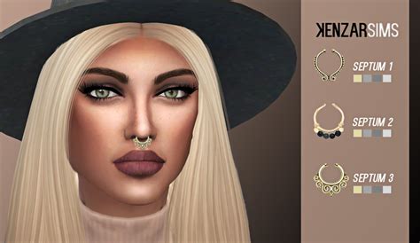 Sims Cc S The Best Septum Pack By Kenzarsims 21296 Hot Sex Picture