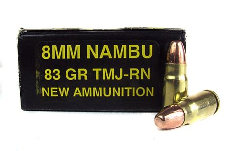 Pci 8mm Nambu 83 Gr Total Metal Jacket Round Nose Box Of 50