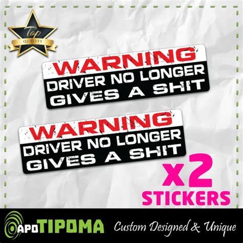 Warning Joke Funny Bumper Sticker Vinyl Decal Jdm Car Truck Vehicle Offroad 4x4 799 Picclick