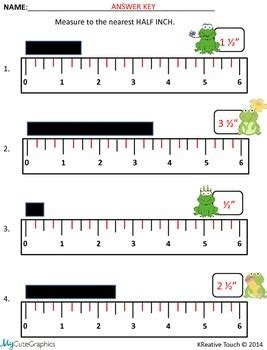 Measurement To The Nearest Whole AND Half Inch By A KReative Touch