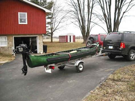 Trailex Sut 200 S Trailer Shown With Sportspal S 15 Canoe And Outboard