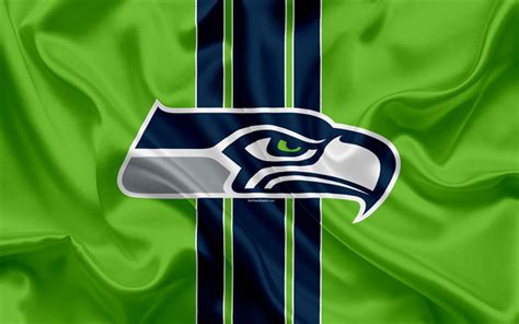 Download Wallpapers Seattle Seahawks American Football Logo Emblem