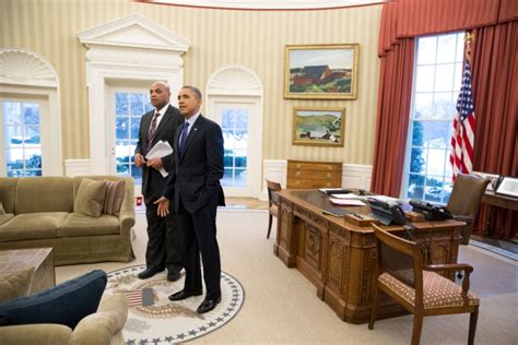President Obama With Charles Barkley In The Oval Office The White House