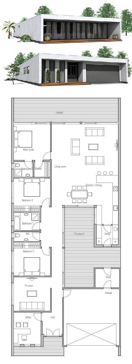 Minimalist House Design Floor Plan From Contemporary