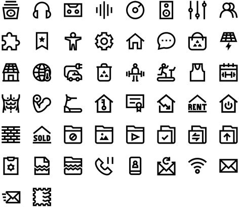 Free Mini Bold Line Icons Round Icons