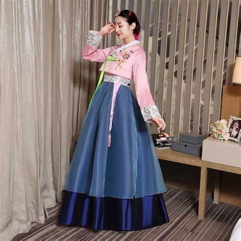 Elegant Pink Women Hanbok Korean Traditional Dress Korean Costumes