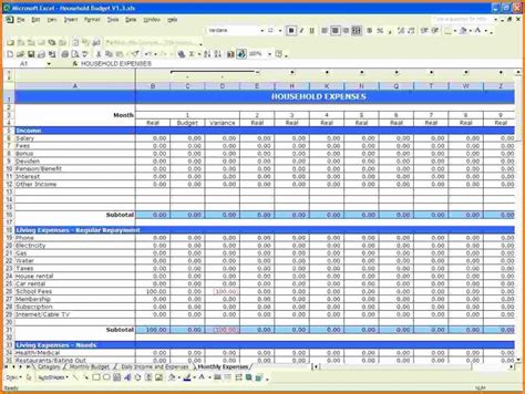 Payroll Budget Template Excel Tracsc