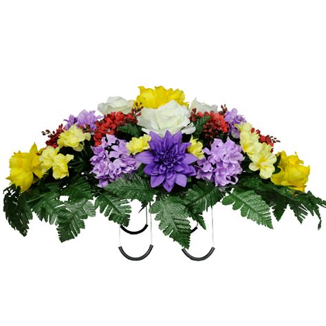Maybe you would like to learn more about one of these? Yellow Peony Purple Dahlia Mix (SD8015) | Funeral flower ...