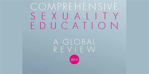 Comprehensive Sexuality Education Multisectoral Regional Office In