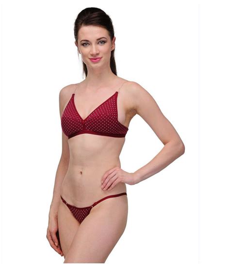 Buy Urbaano Satin Bra And Panty Set Online At Best Prices In India Snapdeal