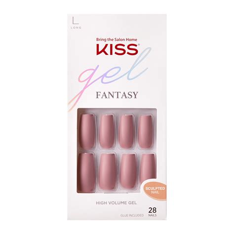 Kiss Gel Fantasy Collection Sculpted Fake Nails Looking Fabulous 28