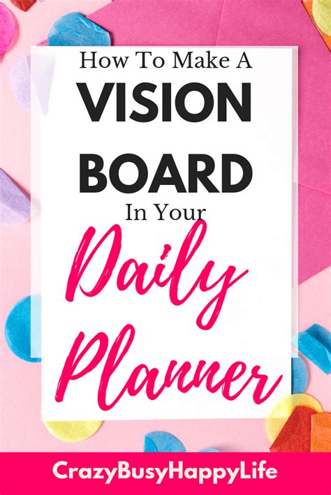 How To Create A Vision Board In Your Daily Planner Making A Vision