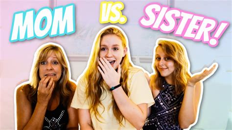 Who Knows Me Better Mom Vs Sister Shocking Winner Youtube