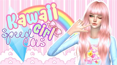 Kawaii Girl Speed Cas The Sims 4 Create A Sim Youtube