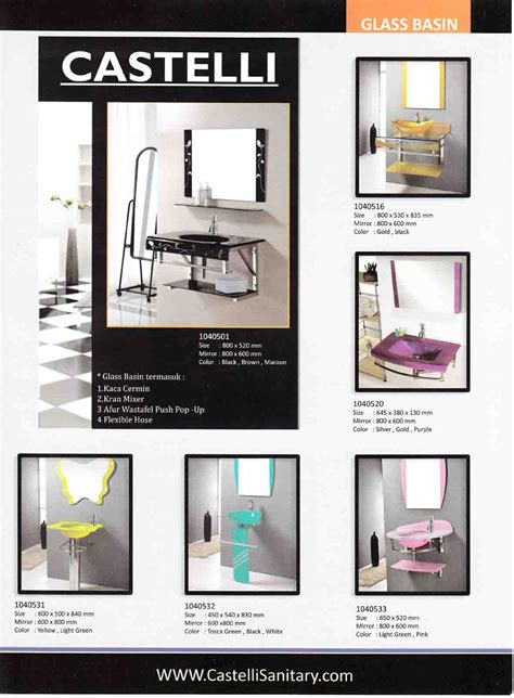 Pengiriman gosend one day delivery CASTELLI Glass Basin, Wastafel Dari Kaca - Media Bangunan
