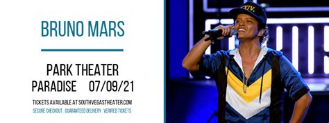 Bruno Mars Tickets 9th July Park Theater In Las Vegas