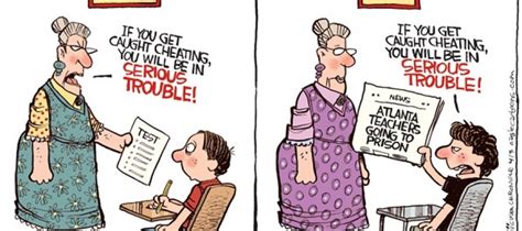 Cheating Teachers Cartoon John Hawkins Right Wing News