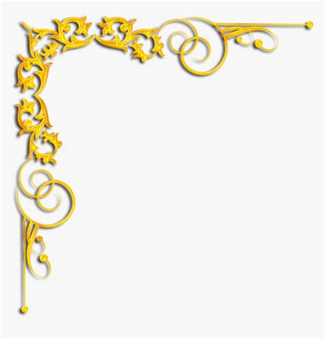 Gold Corner Frame Border Design