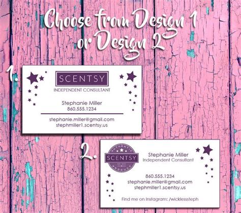 We offer a complete package. SCENTSY Consultant Business Cards - Printed - J & S Graphics