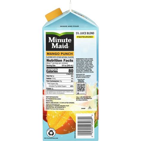 Minute Maid Premium Mango Punch Fruit Juice Drink Fl Oz Delivery Or