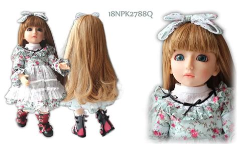New 18 Inches 45cm Sdbjd Girl Doll Moving Joint Body Princess Beauty