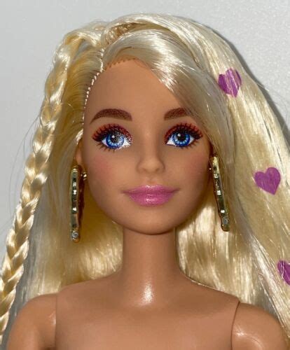 Nude Barbie Extra Articulated Long Blonde Hair Blue Eyes Doll For My