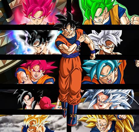 Goku Transformations V3 By Narutosonic666 Dragon Ball Super Goku
