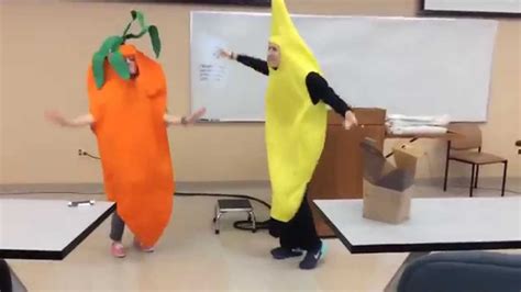 Dancing Carrot And Banana In Pt School Youtube