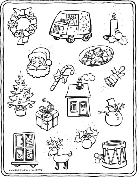 Kleurplaten Dieren Kerst