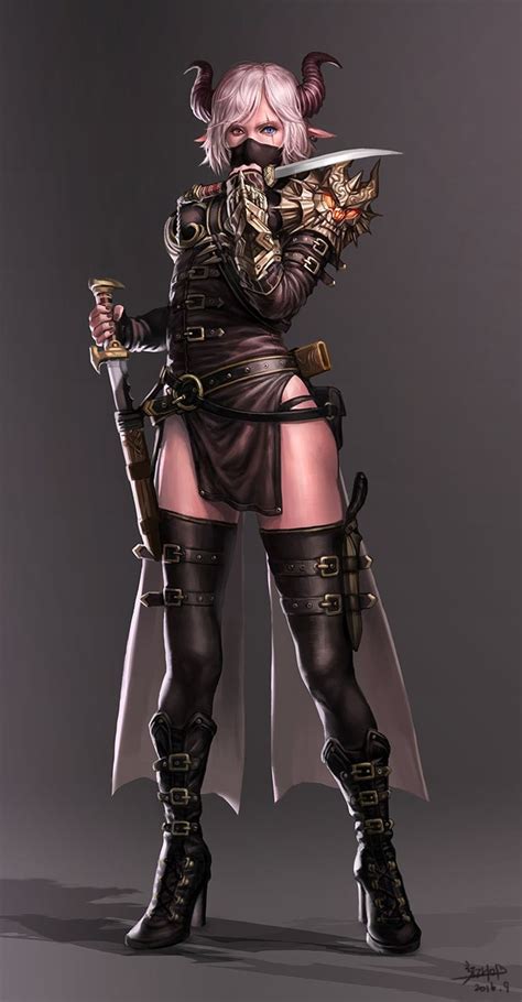 Artstation Dark Elf Assassin Kim Youngho Character Design Pinterest Artworks Dark