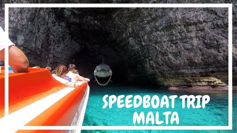 Speed Boat Trip To The Caves And Blue Lagoon Malta Youtube