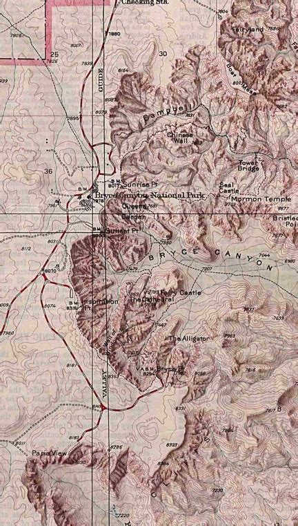 Maps And Geologic History Bryce Canyon National Park Utah