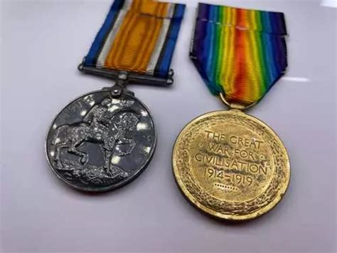 Original World War One Medal Pair Davies Royal Navy In General Medals
