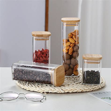1000ml Airtight Borosilicate Glass Food Storage Jars
