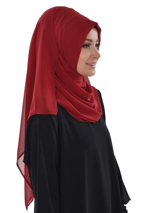 Islamic Easy Ready Muslim Hijab Practical Instant Chiffon Turkish Hijab Shawl Ebay
