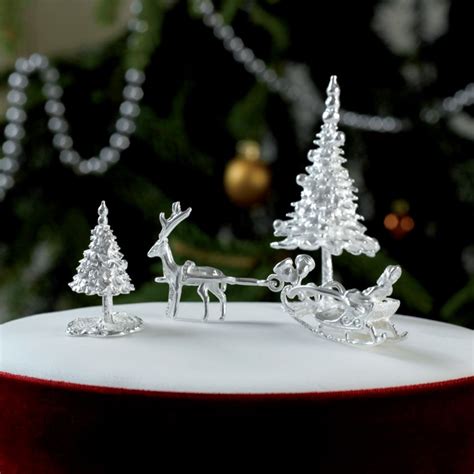 Find real trees and decorations, festive tableware and christmas gift ideas from ipads to fragrances in our seasonal collection. Small Fir Tree Sterling Silver Christmas Cake Decoration