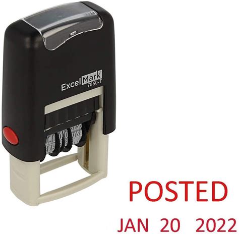 Small Posted Date Stamp - DiscountRubberStamps.com