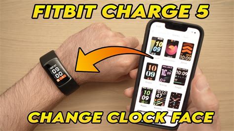 Fitbit Charge 5 How To Change The Clock Face Youtube