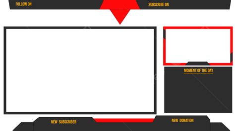 Twitch Live Streaming Overlay White Transparent Stream Overlay Twitch