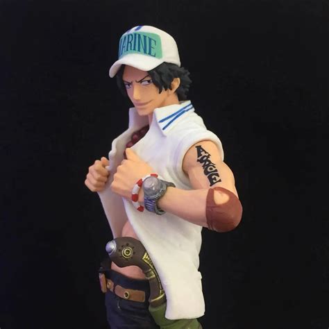 One Piece Portgas D Ace Navy Suit Action Figure One Piece Merchandise