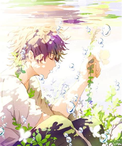 Guy Water Anime Illustration Asian Pinterest Anime Manga And