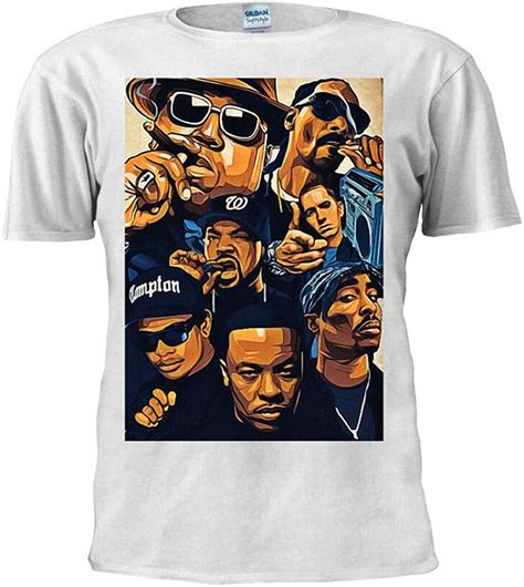 Hip Hop Legends All Together T Shirt Tee Men Top White L Uk